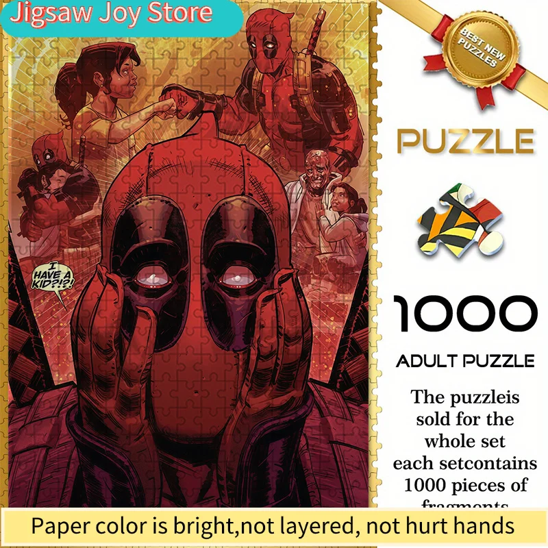 Marvel Themed Seamless Jigsaw Puzzle Z10.18-33, Deadpool's Shock Scene Upon Learning He Has a Child - Durable Thickened DIY Pu
Marvel Themed Seamless Jigsaw Puzzle Z10.18-33, Deadpool's Shock Scene Upon Learning He Has a Child - Durable Thickened DIY Pu