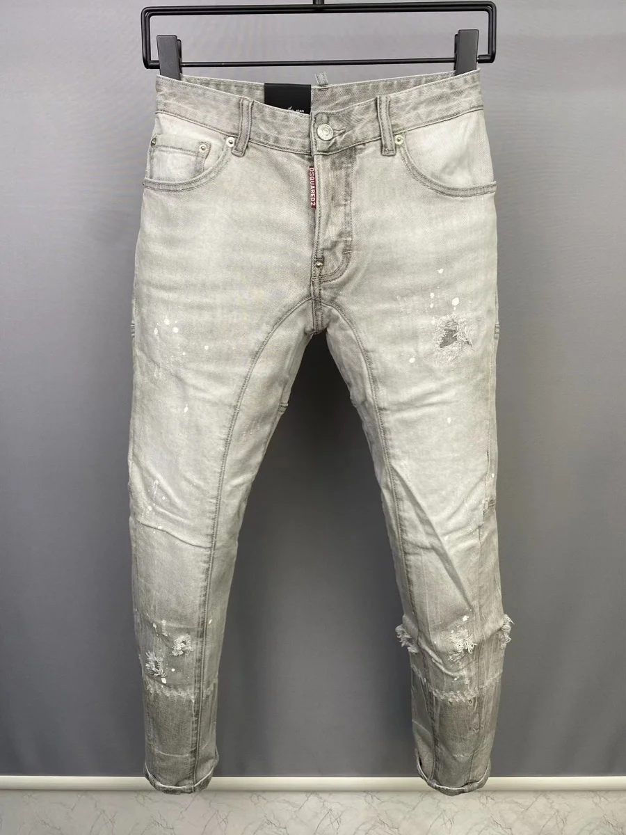2024 New Men's Slim Fit Straight Leg Jeans D2 Denim Casual High Quali Waed Simple Sle Youthful Spring Season
2024 New Men's Slim Fit Straight Leg Jeans D2 Denim Casual High Quali Waed Simple Sle Youthful Spring Season