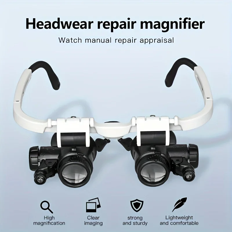 2LED Head-Mounted Lighting Miniature Lens With RepairLEDMagnifying Glass With Light,Magnification8Times,15Times,23Times
2LED Head-Mounted Lighting Miniature Lens With RepairLEDMagnifying Glass With Light,Magnification8Times,15Times,23Times