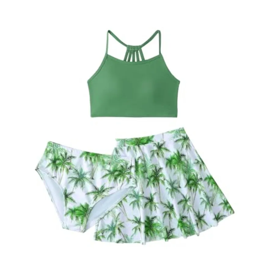 Mioglrie Girls Swimsuit 2 Pcs Bikini Set Tiered Ruffled Bathing Suit Floral Print Adjustable Straps Girls' Swimwear
Mioglrie Girls Swimsuit 2 Pcs Bikini Set Tiered Ruffled Bathing Suit Floral Print Adjustable Straps Girls' Swimwear