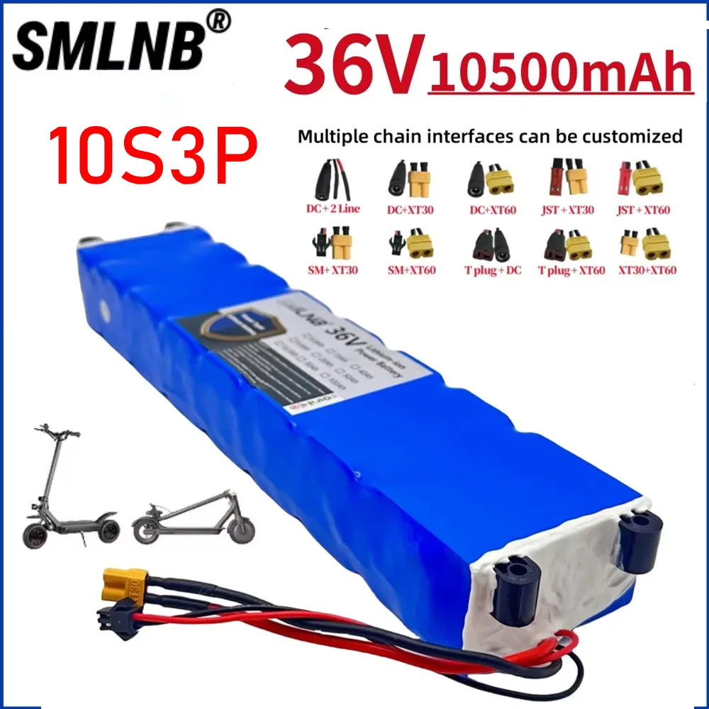 36V lithium battery pack 18650 lithium battery 10S3P 10500mAh suitable for Xiaomi M365 electric scooter battery
36V lithium battery pack 18650 lithium battery 10S3P 10500mAh suitable for Xiaomi M365 electric scooter battery