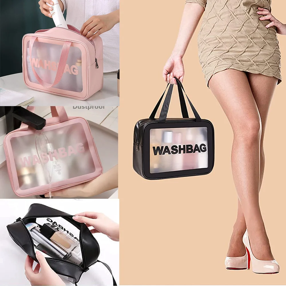 Waterproof Cosmetics for Makeup Organizer Women Transparent Beauty Bags Large Make Up Case Storage Pack Portable Travel Wash Bag
Waterproof Cosmetics for Makeup Organizer Women Transparent Beauty Bags Large Make Up Case Storage Pack Portable Travel Wash Bag