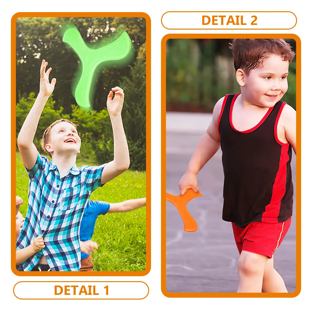 4 Pcs Boomerang Toy Manual Flying Children's Throwing Toys Catching Outdoor for Kids Disc Launching Eva 
4 Pcs Boomerang Toy Manual Flying Children's Throwing Toys Catching Outdoor for Kids Disc Launching Eva