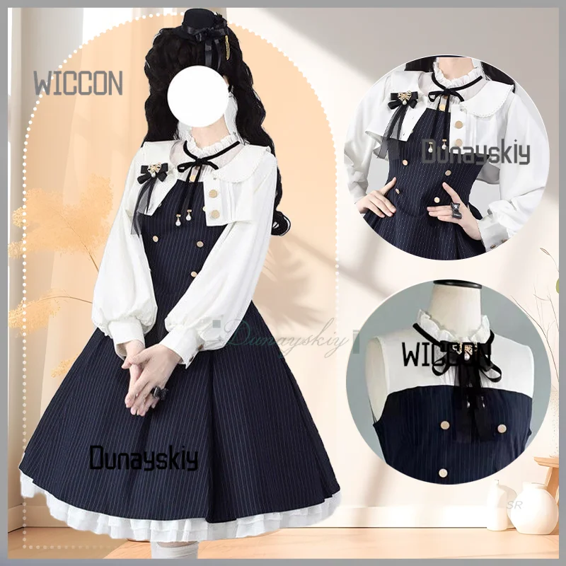 Spring And Summer Clothing Japan Lolita Dress Shawl Women's Patchwork Wrinkled Edge Dress Elegant Dress A-Line Dresses Female
Spring And Summer Clothing Japan Lolita Dress Shawl Women's Patchwork Wrinkled Edge Dress Elegant Dress A-Line Dresses Female