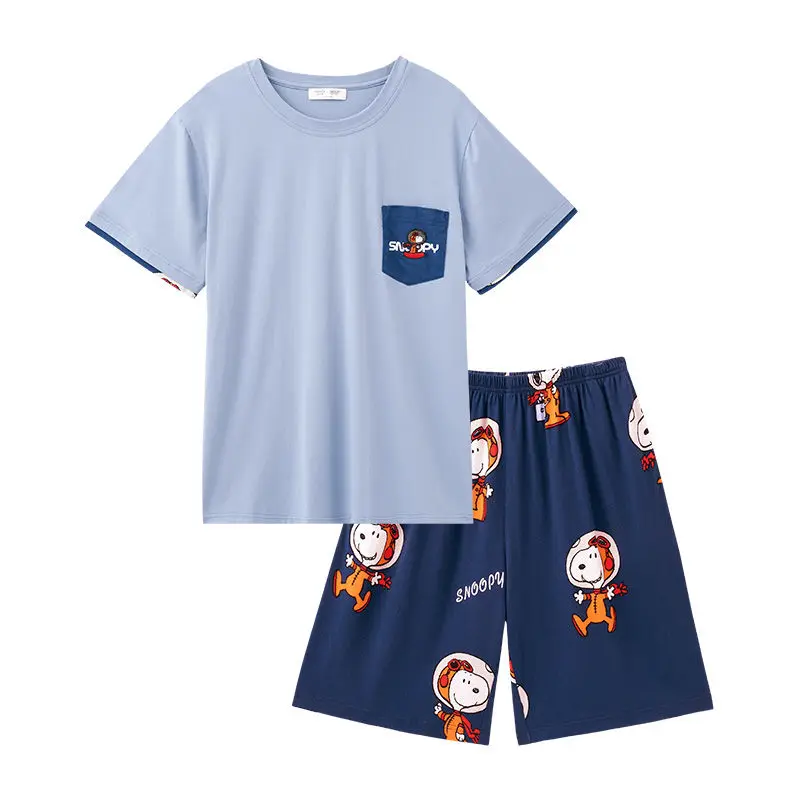 Пижама Snoopy с коротким рукавом для пар, подарок на день рождения, пижама, женский летний комплект из чистого хлопка, пижама с героями мультфильмов, подарок на день рождения
Пижама Snoopy с коротким рукавом для пар, подарок на день рождения, пижама, женский летний комплект из чистого хлопка, пижама с героями мультфильмов, подарок на день рождения