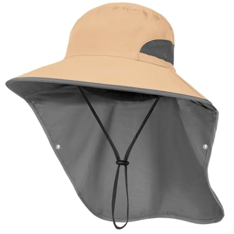 Outdoor Sun Hat Detachable Neck Face Flap UPF 50+UV Protection Visor Fishing Hats with Neck Flap for Men and Women
Outdoor Sun Hat Detachable Neck Face Flap UPF 50+UV Protection Visor Fishing Hats with Neck Flap for Men and Women