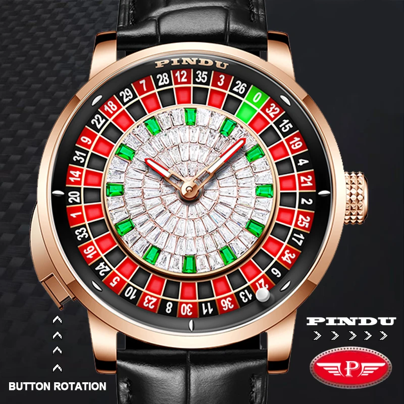 PINDU Rotating dial design Mechanical Watch Men Japan NH35 Movement Sapphire Waterproof leather TOP-luxurious Automatic watch
PINDU Rotating dial design Mechanical Watch Men Japan NH35 Movement Sapphire Waterproof leather TOP-luxurious Automatic watch