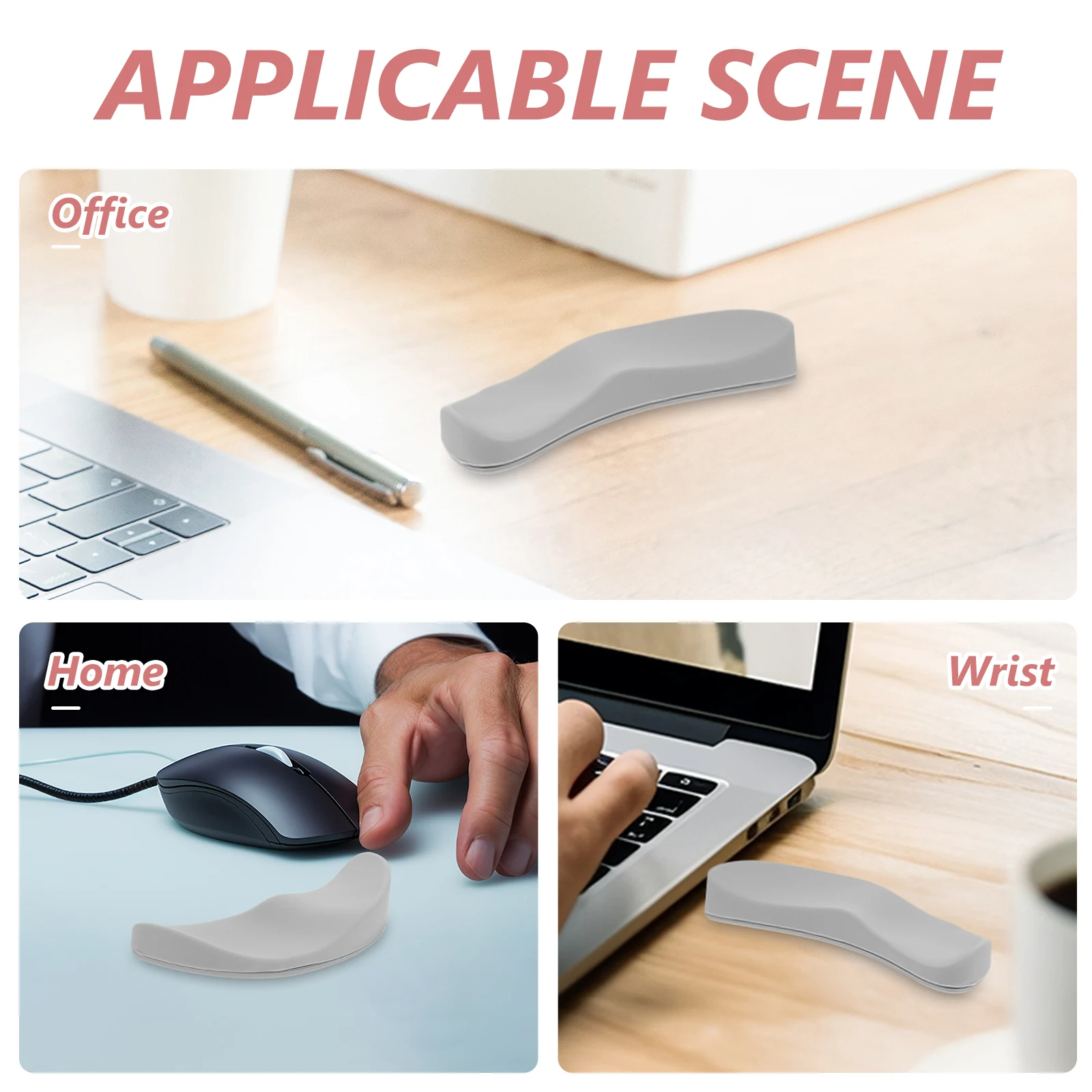 Ergonomic Black Wrist Rest for Computer Keyboard Silicone Mouse Pad Wrist Support Anti-Slip Comfortable Office Work Long-Term
Ergonomic Black Wrist Rest for Computer Keyboard Silicone Mouse Pad Wrist Support Anti-Slip Comfortable Office Work Long-Term