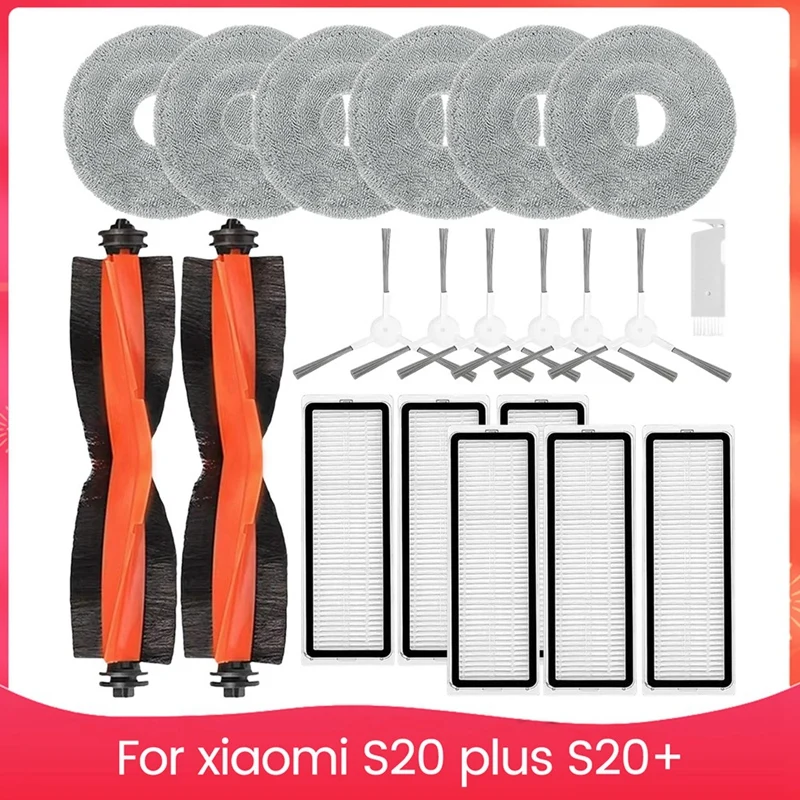 AB34-Replacement For Xiaomi S20 Plus S20+ Robot Vacuum Cleaner B108GL Parts Main Side Brush Hepa Filter Mop Cloth
AB34-Replacement For Xiaomi S20 Plus S20+ Robot Vacuum Cleaner B108GL Parts Main Side Brush Hepa Filter Mop Cloth