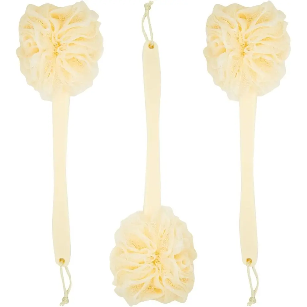 Exfoliating Luffa Shower Scrubber & Bath Scrubber for Body - 18 in, Ivory, 3-Pack - Loofah on a Stick & Shower Brush for Back
Exfoliating Luffa Shower Scrubber & Bath Scrubber for Body - 18 in, Ivory, 3-Pack - Loofah on a Stick & Shower Brush for Back