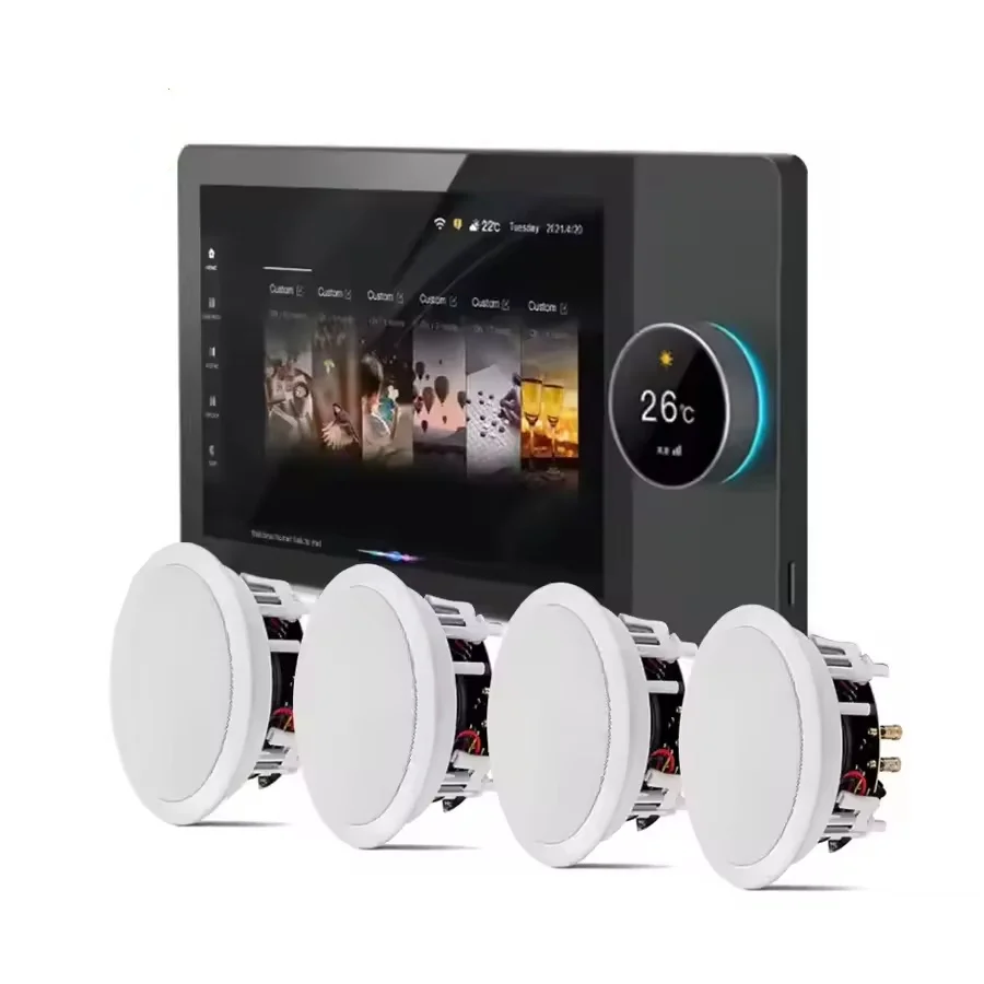 Многофункциональная 8-дюймовая центральная панель управления Tuya Android с 4-канальными динамиками и фоновой музыкой для умного дома
Многофункциональная 8-дюймовая центральная панель управления Tuya Android с 4-канальными динамиками и фоновой музыкой для умного дома