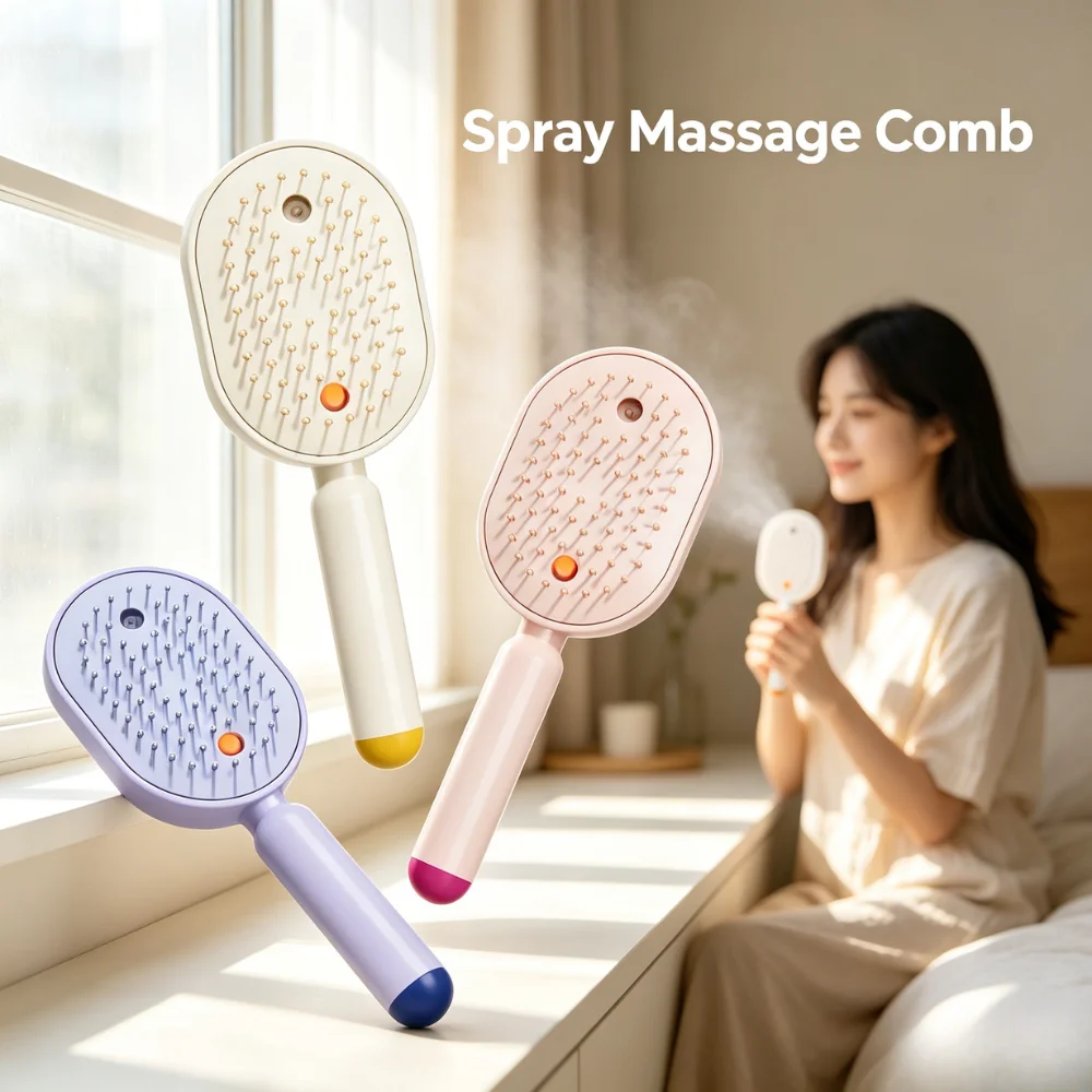 Electric Spray Massage Comb Minimalist Daily Clear 10Ml Reservoir Retractable Steam Head Fashion Combing Tool For Modern Women
Electric Spray Massage Comb Minimalist Daily Clear 10Ml Reservoir Retractable Steam Head Fashion Combing Tool For Modern Women