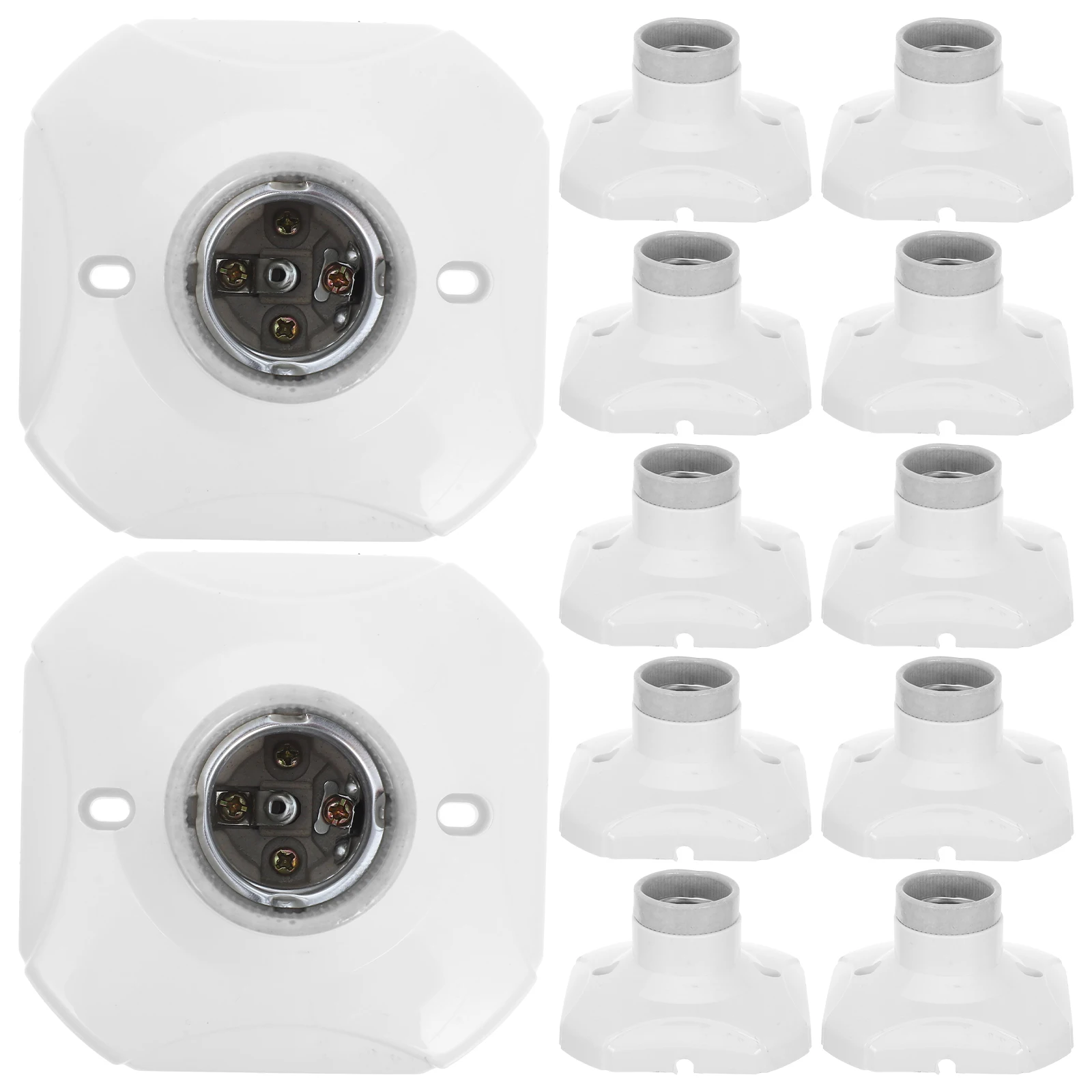 20pcs E27 Lamp Holder Socket Bulb Base Ceramic 250V Led Screw Light Socket Adapter Diy Pendant Ceiling Garage Light Fixture
20pcs E27 Lamp Holder Socket Bulb Base Ceramic 250V Led Screw Light Socket Adapter Diy Pendant Ceiling Garage Light Fixture