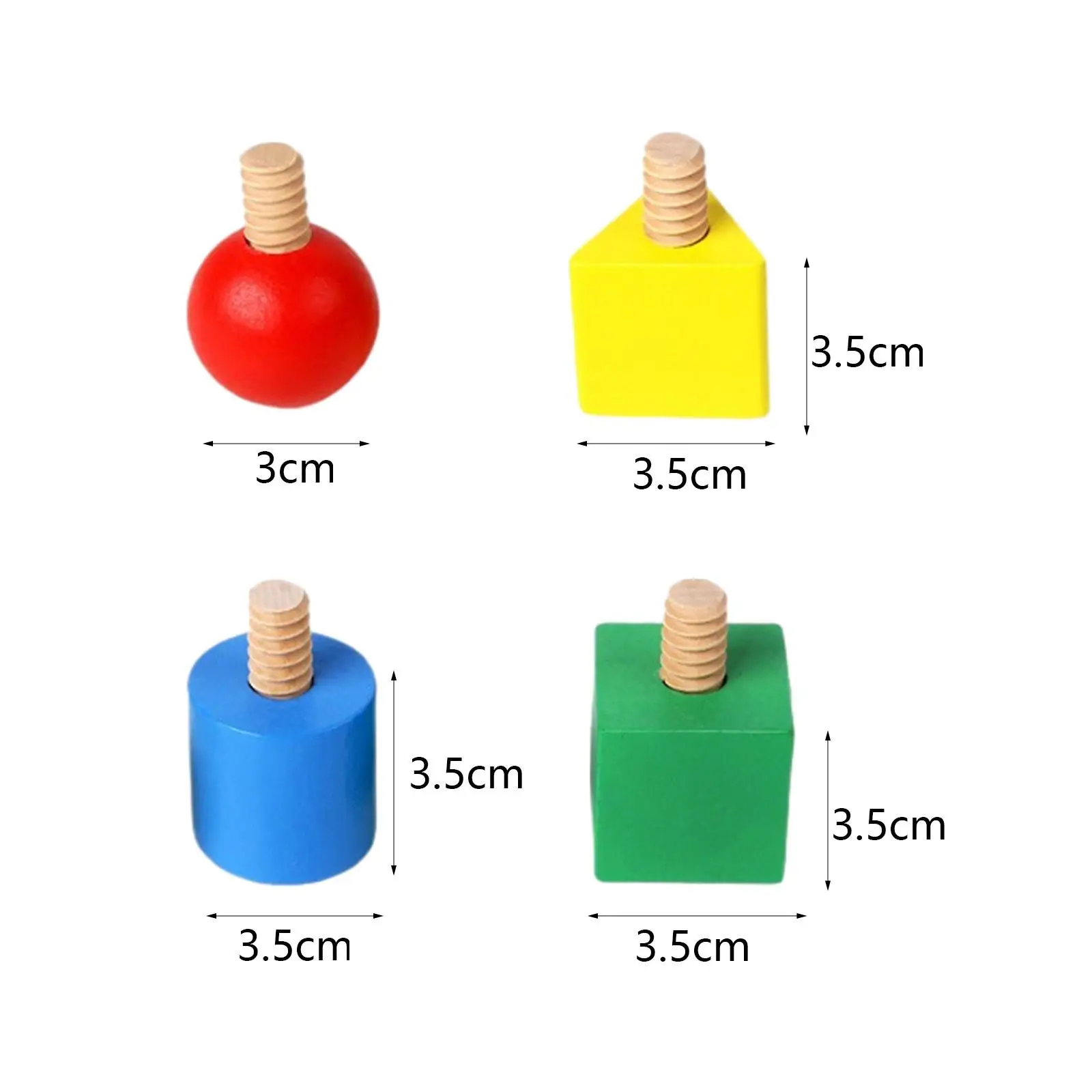 8 Pieces Wooden Nuts and Bolts Set Fine Motor Skills Tightening Screw for Children 2 3 4 5 Years Old Preschoolers Easter Gifts
8 Pieces Wooden Nuts and Bolts Set Fine Motor Skills Tightening Screw for Children 2 3 4 5 Years Old Preschoolers Easter Gifts