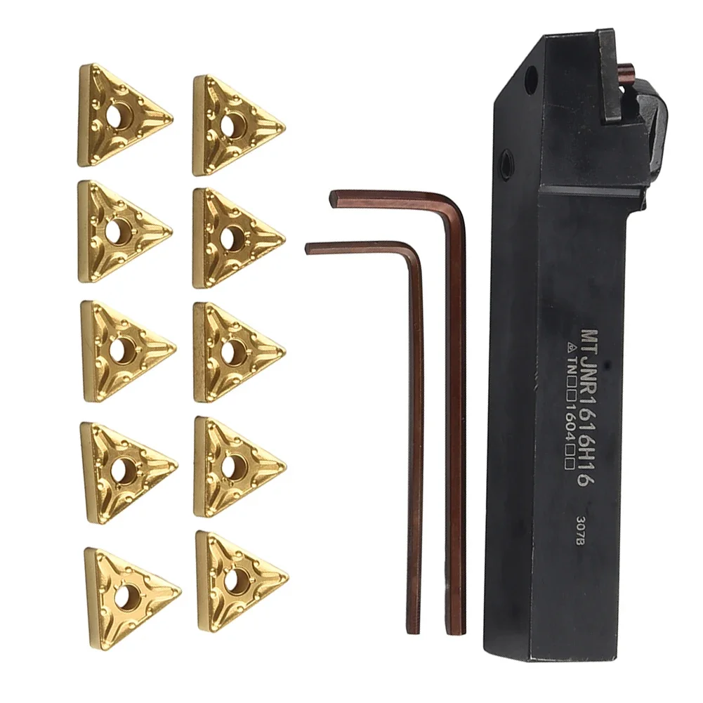 CNC Turning Kit MTJNR1616H16 Tool Holder and 10 TNMG160408 Inserts for Enhanced Performance in Tough Environments
CNC Turning Kit MTJNR1616H16 Tool Holder and 10 TNMG160408 Inserts for Enhanced Performance in Tough Environments