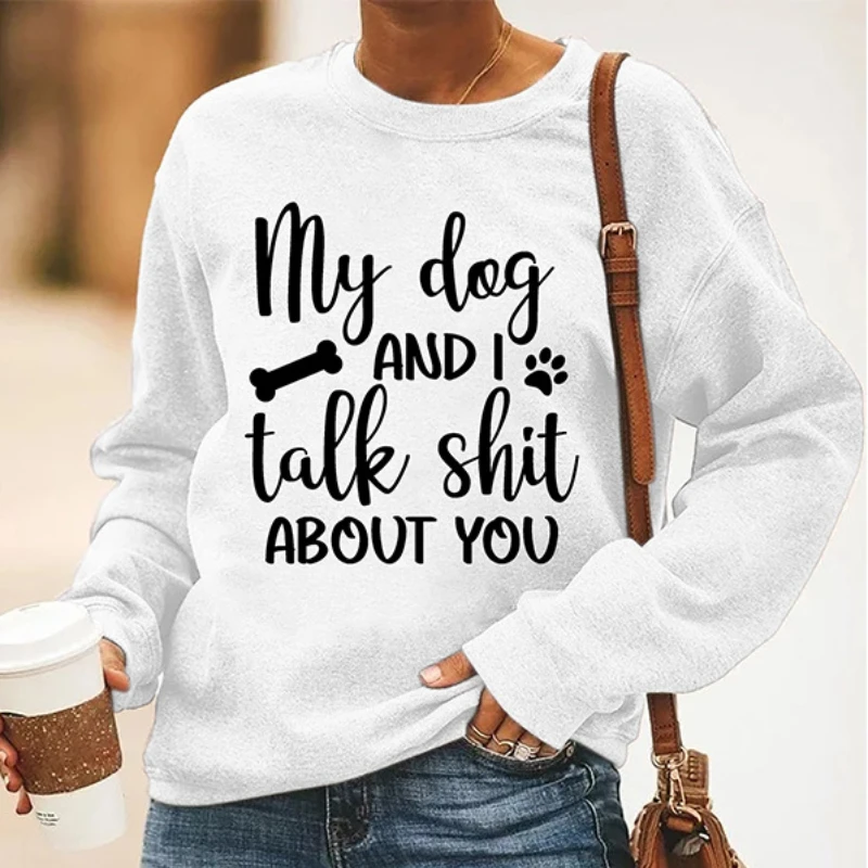 Women's Crew-neck Long-sleeved Hoodie Fashion English Printed Top Spot Women's Hoodie Korean Reviews Clothes POLYESTER
Women's Crew-neck Long-sleeved Hoodie Fashion English Printed Top Spot Women's Hoodie Korean Reviews Clothes POLYESTER
