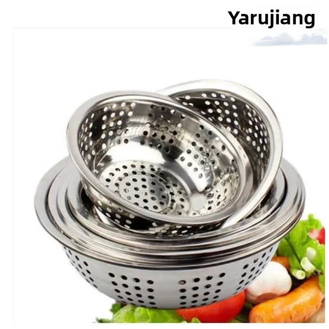 Clean Large Eye Stainless Steel Drain Pan White Steel Basin Draining Basket Leaky Blue Rice Washing Basin Pure Color Trend
Clean Large Eye Stainless Steel Drain Pan White Steel Basin Draining Basket Leaky Blue Rice Washing Basin Pure Color Trend