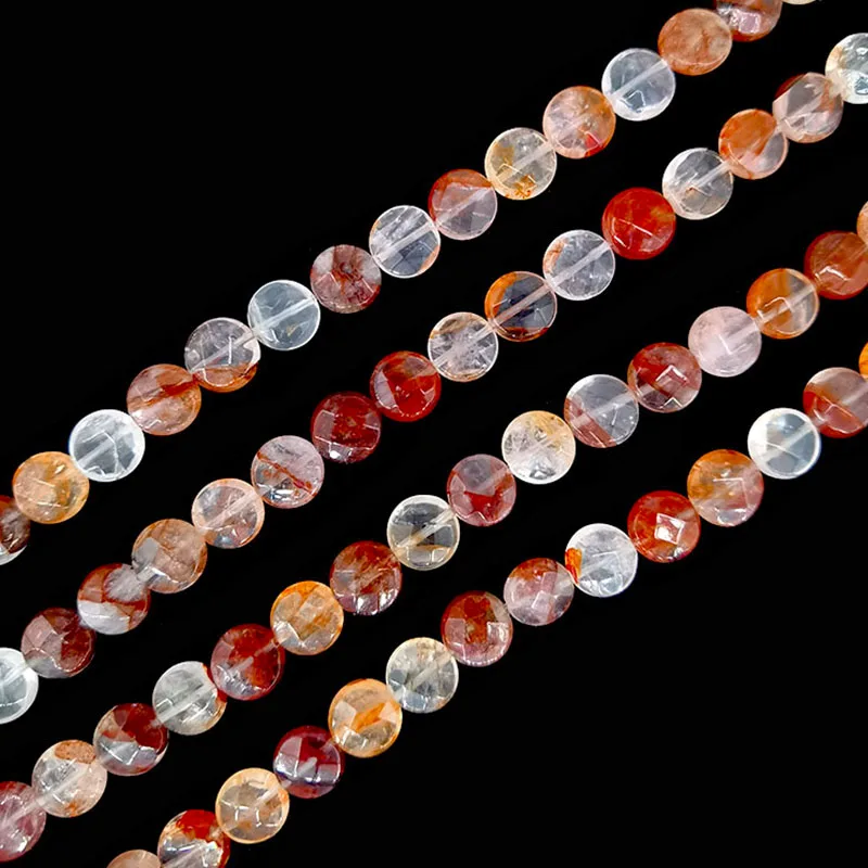 10mm Faceted Natural Hematoide Roundel Stone Loose Gemstone Beads for Jewelry Making Necklace Purify Energy Healthy Wealth
10mm Faceted Natural Hematoide Roundel Stone Loose Gemstone Beads for Jewelry Making Necklace Purify Energy Healthy Wealth