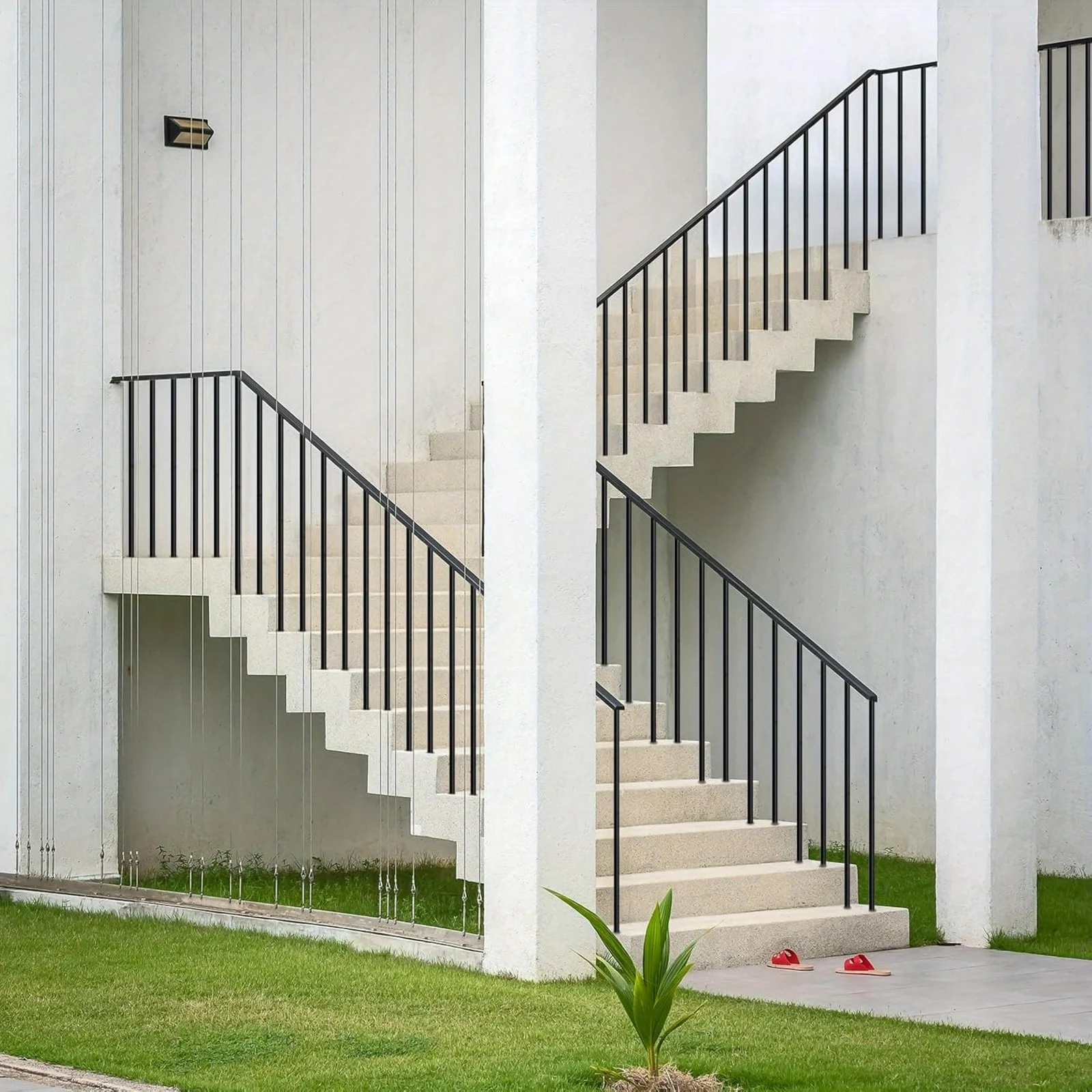 10 Pack/ 25 Pack/ 40 Pack Deck Balusters 32-1/ 4'' Round Staircase Baluster Black Metal Deck Spindle and Stairs Railing, Hollow Straight Deck Rails for Outdoor Porch Patio Balusters
10 Pack/ 25 Pack/ 40 Pack Deck Balusters 32-1/ 4'' Round Staircase Baluster Black Metal Deck Spindle and Stairs Railing, Hollow Straight Deck Rails for Outdoor Porch Patio Balusters