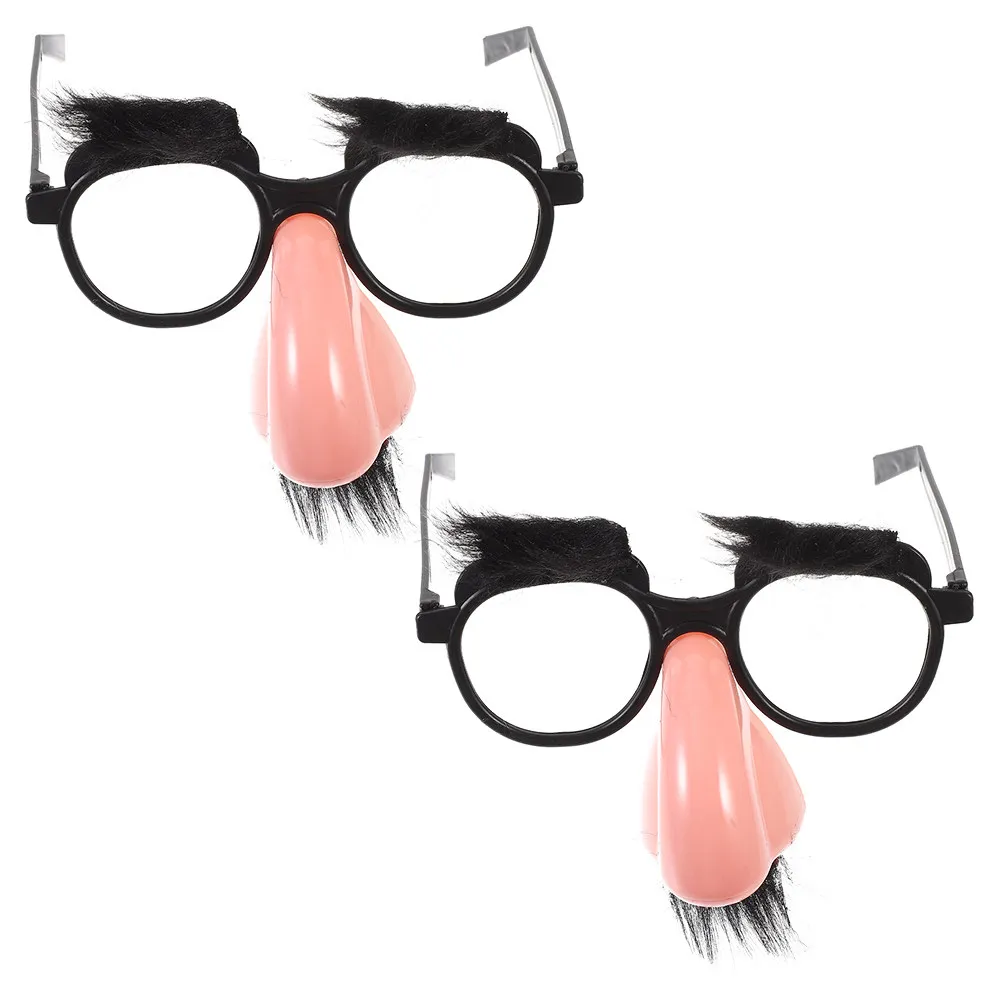 2Pcs Mustache Glasses Funny Clown Prank Glasses for Halloween Birthday Party Lightweight Comfortable Carnival Eyewear Novelty
2Pcs Mustache Glasses Funny Clown Prank Glasses for Halloween Birthday Party Lightweight Comfortable Carnival Eyewear Novelty