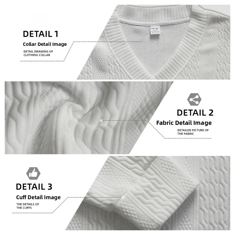 Loose Knitted Long Sve V-Ne Color Men's T-irt Artistic Home Sports Wear Pure Color Embroidery Spring Autumn Faion
Loose Knitted Long Sve V-Ne Color Men's T-irt Artistic Home Sports Wear Pure Color Embroidery Spring Autumn Faion