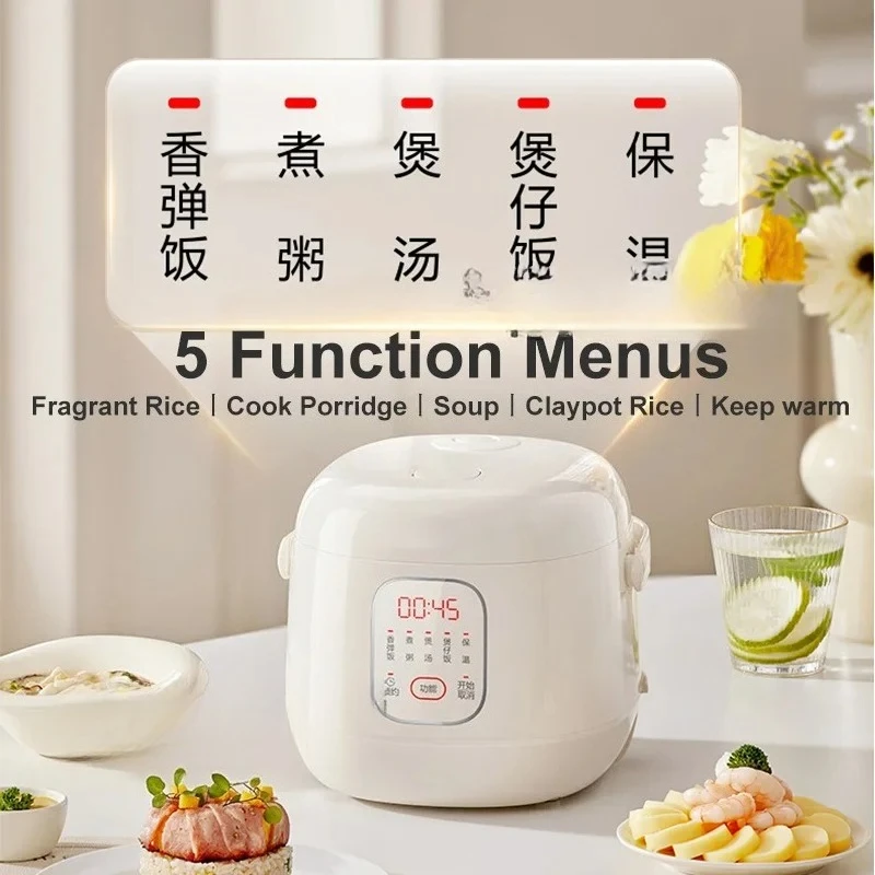 Mini Rice Cooker Automatic Household Kitchen Electric Cooking Machine 1-2 People Food Warmer 1.6L Small Rice Cooker 220v
Mini Rice Cooker Automatic Household Kitchen Electric Cooking Machine 1-2 People Food Warmer 1.6L Small Rice Cooker 220v