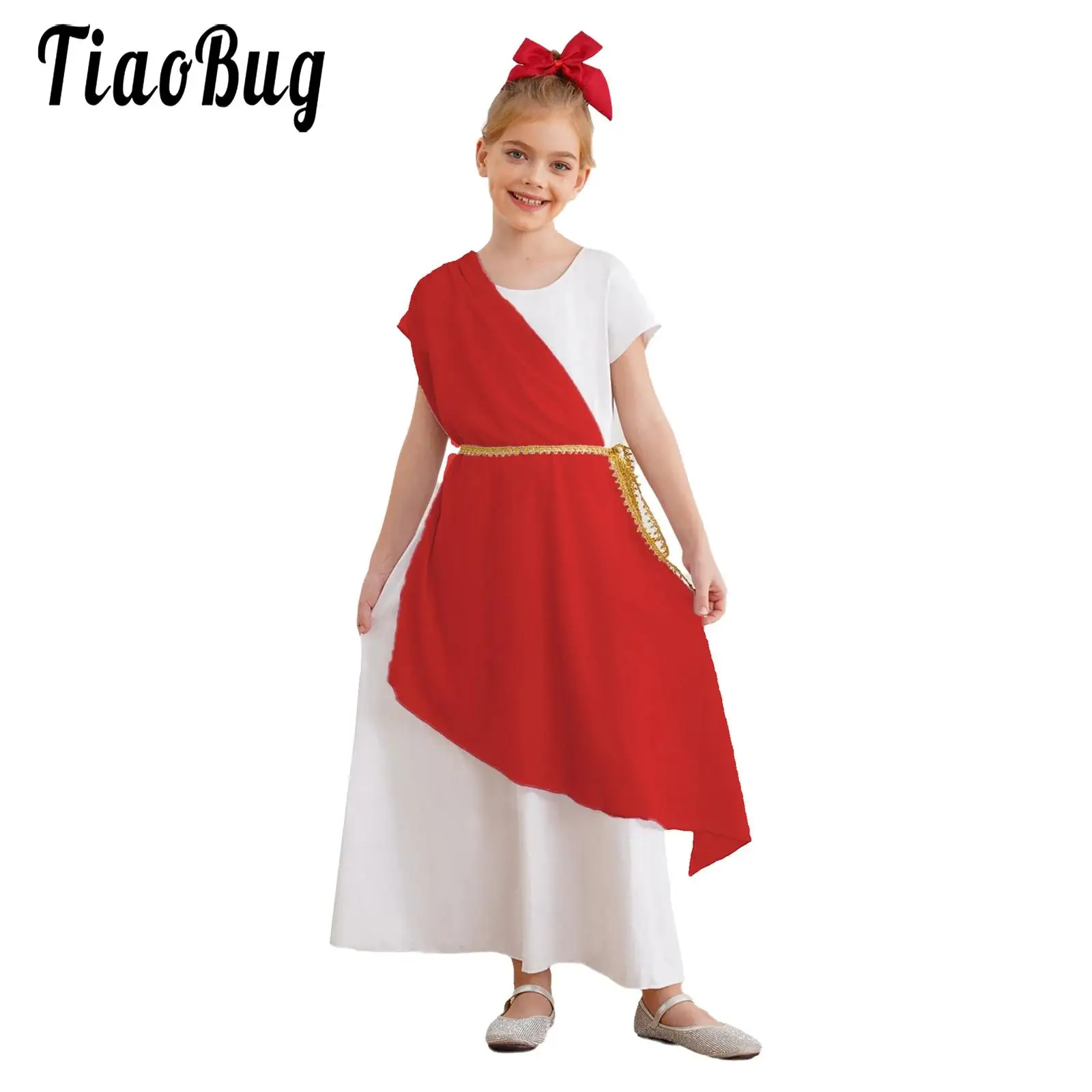 Kids Girls Halloween Ancient Greek Queen Dress Athena Toga Cosplay Costume Ancient Roman Princess Robe Fancy Party Dress Up
Kids Girls Halloween Ancient Greek Queen Dress Athena Toga Cosplay Costume Ancient Roman Princess Robe Fancy Party Dress Up