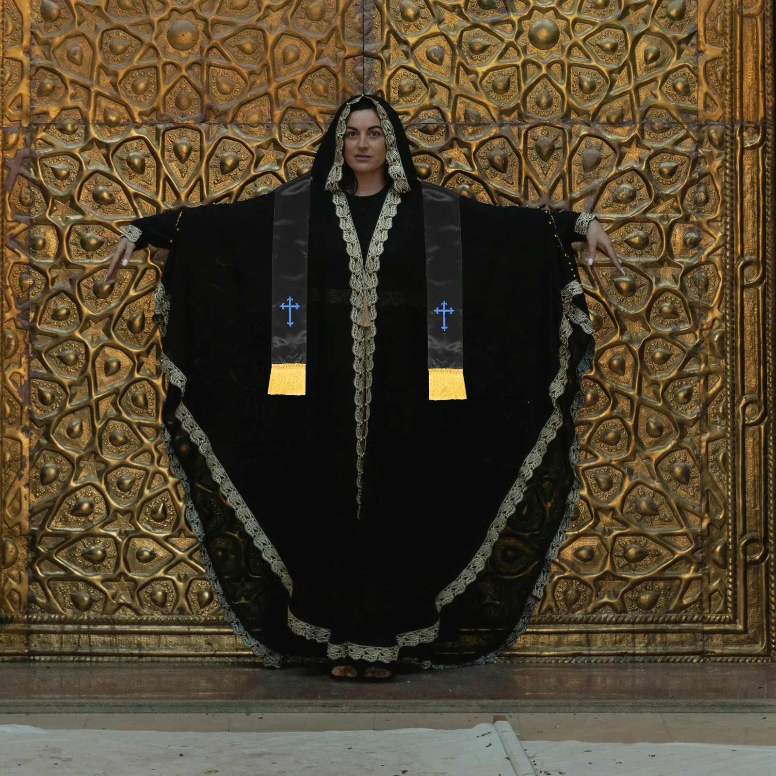 Black Cross Embroidered Graduation Stole Elegant Polyester Satin Clergy Sash Ordination Choir Robe Church Vestment 72
Black Cross Embroidered Graduation Stole Elegant Polyester Satin Clergy Sash Ordination Choir Robe Church Vestment 72