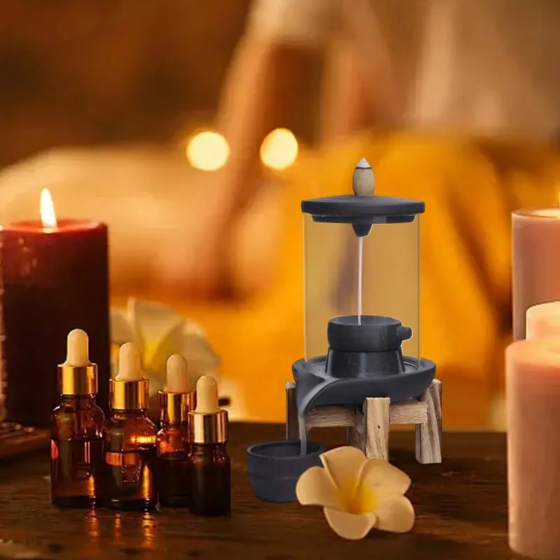 Incense Waterfall Turn of Fate Incense Waterfall Stand with Windshield Aromatherapy Home Decor Ceramic Incense Cones
Incense Waterfall Turn of Fate Incense Waterfall Stand with Windshield Aromatherapy Home Decor Ceramic Incense Cones
