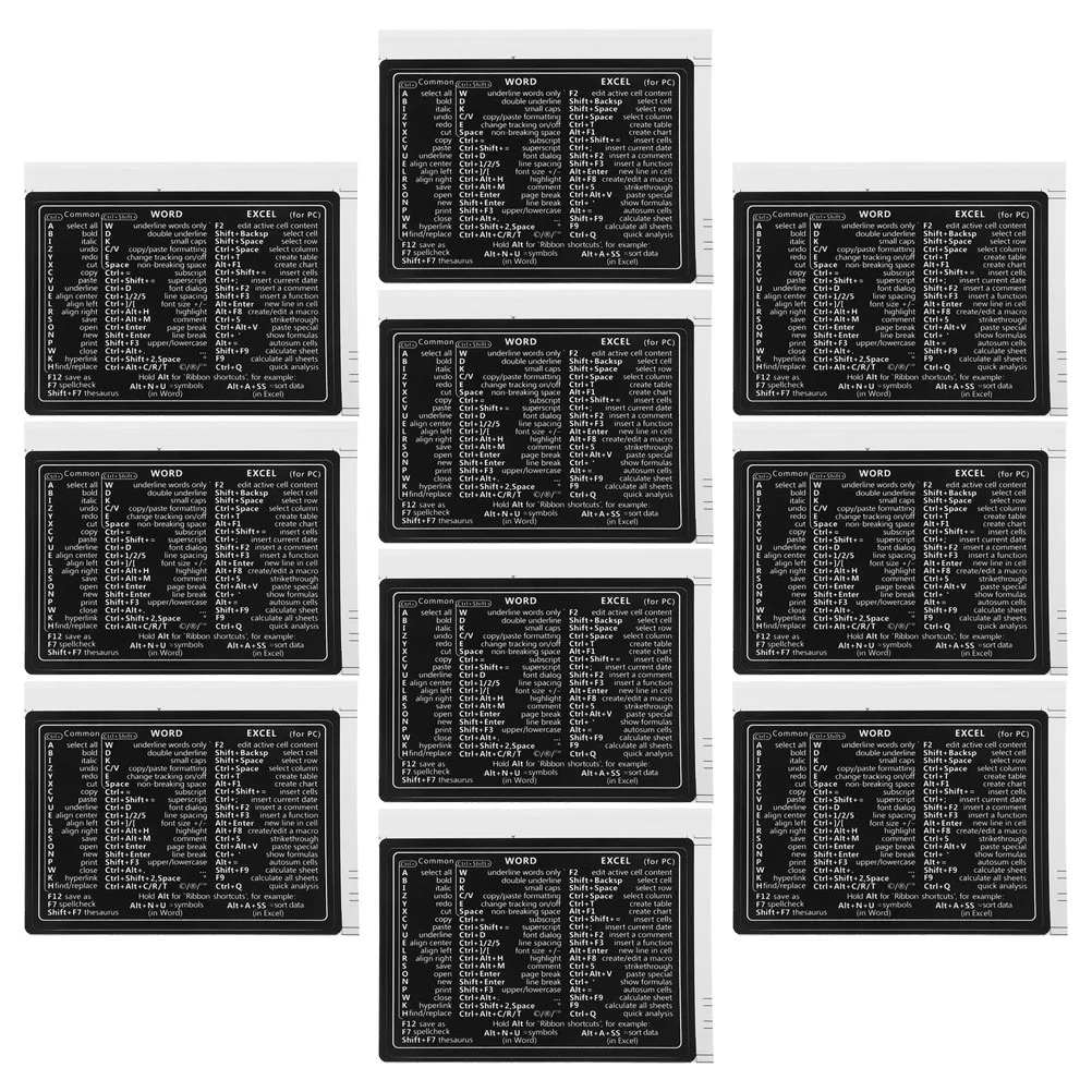 10 Pcs Sticker Keyboard Stickers Computer Keyboards Paper Laptop Decals Removable
10 Pcs Sticker Keyboard Stickers Computer Keyboards Paper Laptop Decals Removable