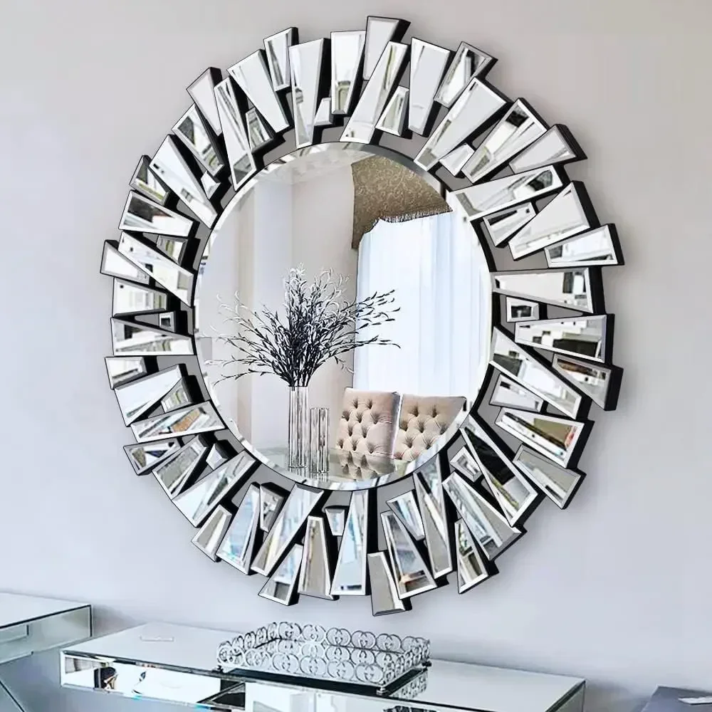 32" Decorative Wall Mirror, Large Round Mirror Wall Decor with Beveled Glass Frame for Living Room, Entryway, Dining Room
32" Decorative Wall Mirror, Large Round Mirror Wall Decor with Beveled Glass Frame for Living Room, Entryway, Dining Room