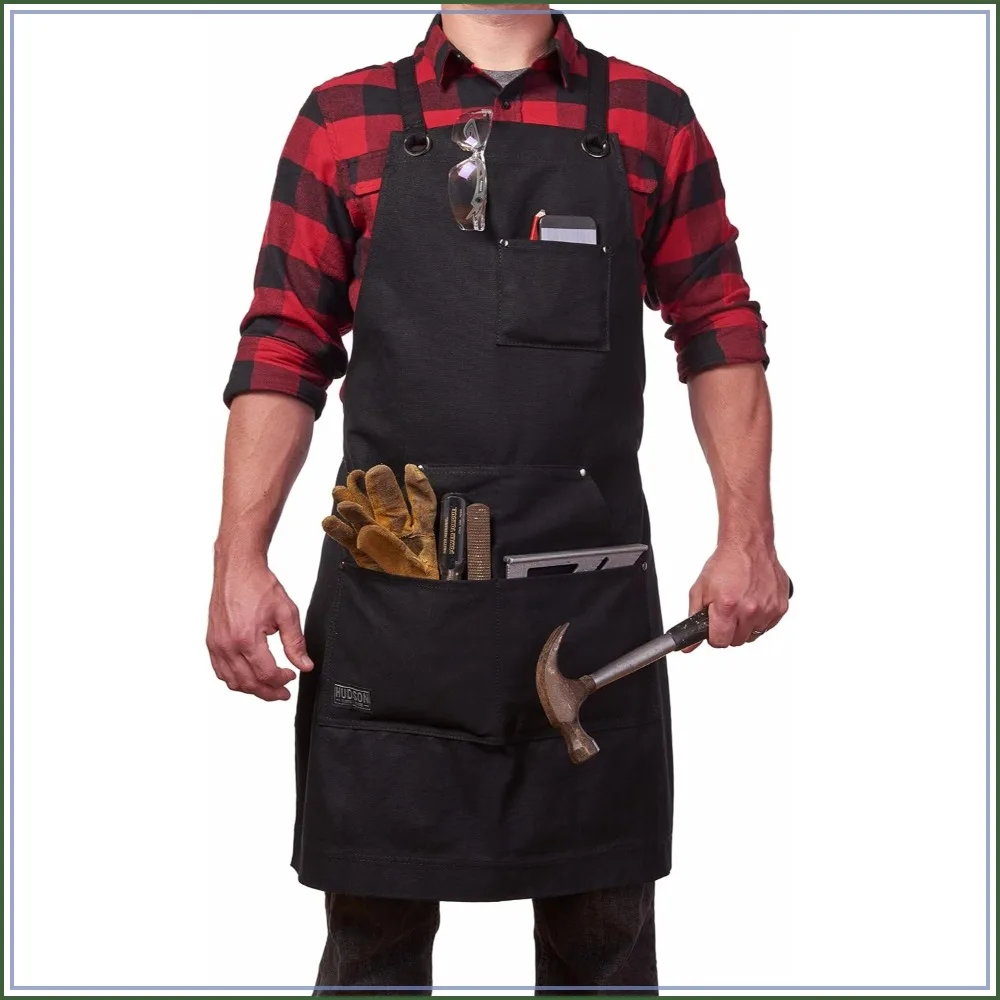 Heavy Duty Waxed Canvas Apron for Men and Women, Adjustable Crossback Work Apron with Tool Pockets, Water-Resistant - Fits up to XXL
Heavy Duty Waxed Canvas Apron for Men and Women, Adjustable Crossback Work Apron with Tool Pockets, Water-Resistant - Fits up to XXL