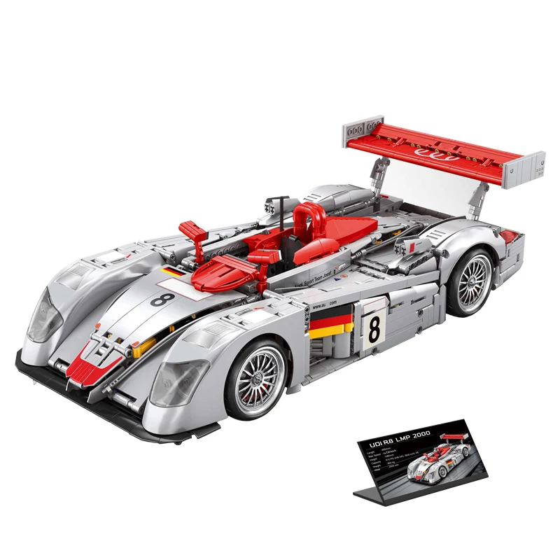 1:10 MOC Технический спортивный автомобиль с дистанционным управлением R8 Строительные блоки Модель Гоночные кирпичи Сборка игрушек для мальчиков Рождественский подарочный набор
1:10 MOC Технический спортивный автомобиль с дистанционным управлением R8 Строительные блоки Модель Гоночные кирпичи Сборка игрушек для мальчиков Рождественский подарочный набор