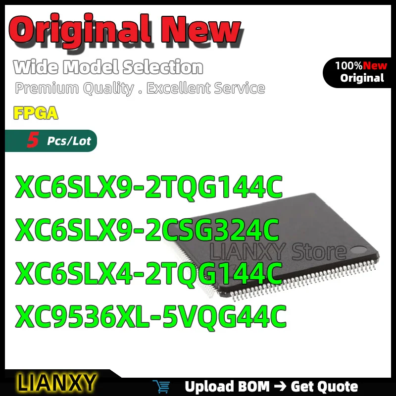 5 шт. TQFP-144 XC6SLX9-2TQG144C XC6SLX9-2CSG324C XC6SLX4-2TQG144C XC9536XL-5VQG44C FPGA новый оригинальный
5 шт. TQFP-144 XC6SLX9-2TQG144C XC6SLX9-2CSG324C XC6SLX4-2TQG144C XC9536XL-5VQG44C FPGA новый оригинальный