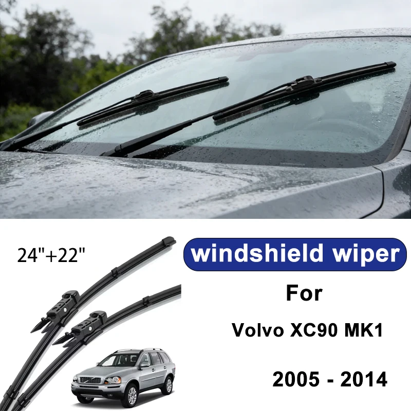 For Volvo XC90 MK1 2005 - 2014 car windshield front/rear wipers, silent wiper blades, car blade brush accessories
For Volvo XC90 MK1 2005 - 2014 car windshield front/rear wipers, silent wiper blades, car blade brush accessories