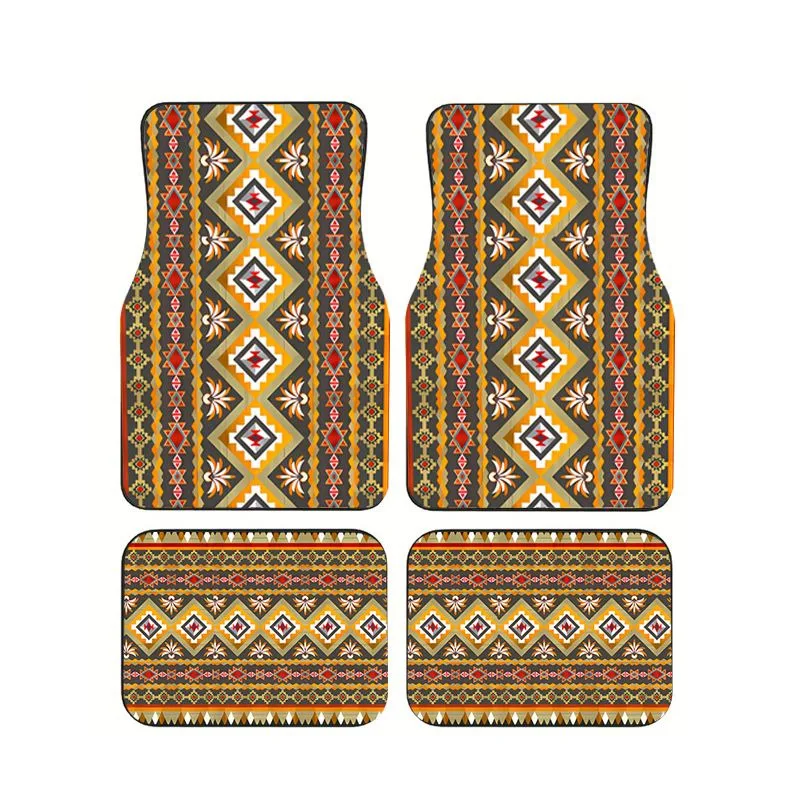 Aztec Tribal Geometric Print Car Floor Mats 4pcs Universal Anti-slip Carpets For Car Interior
Aztec Tribal Geometric Print Car Floor Mats 4pcs Universal Anti-slip Carpets For Car Interior