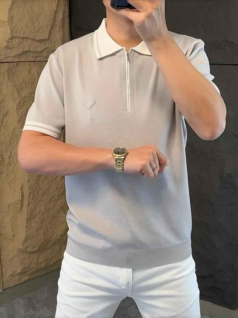 Мужская осенняя рубашка с воротником на молнии, модная, с цветовыми блоками, приталенная, с коротким рукавом, в городском стиле, для повседневной носки
Мужская осенняя рубашка с воротником на молнии, модная, с цветовыми блоками, приталенная, с коротким рукавом, в городском стиле, для повседневной носки