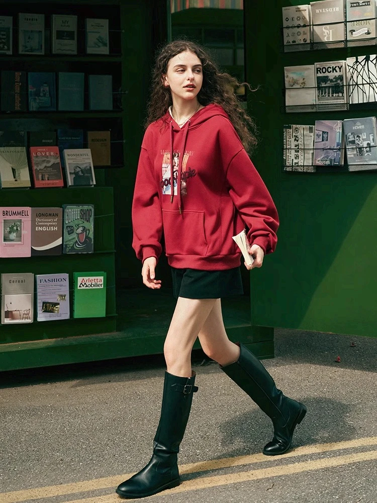 OLrain Hooded Loose Sweatshirts Women's Autumn 2025 New Fashion Casual Fleece Top Commute Pocket Printing Pullovers O23DR88319
OLrain Hooded Loose Sweatshirts Women's Autumn 2025 New Fashion Casual Fleece Top Commute Pocket Printing Pullovers O23DR88319