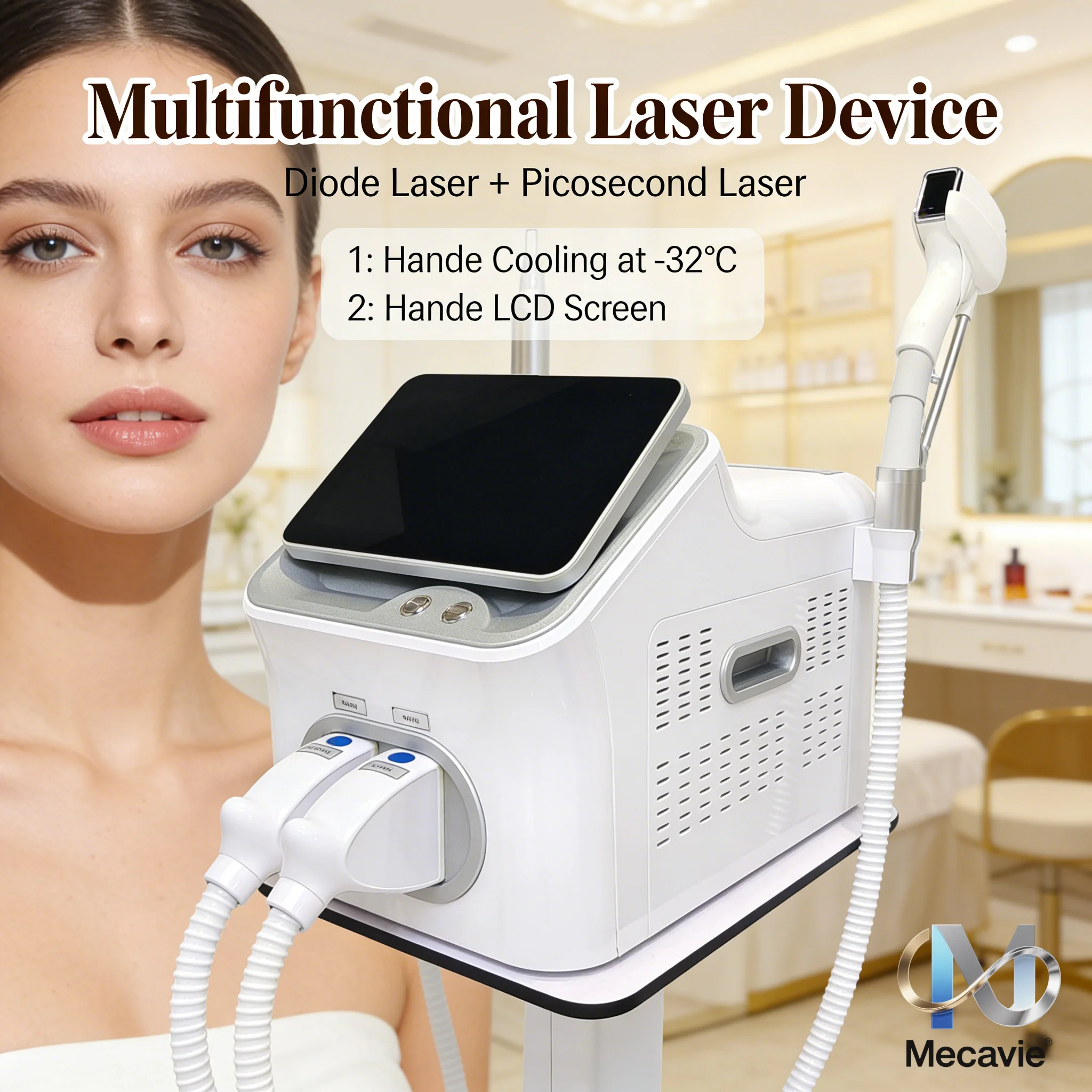  Лазерный аппарат Soprano Titanium Ice 2-в-1 с 4 длинами волн (755, 808, 1064 нм), ЖК-дисплей, безболезненное удаление волос, 4000 Вт, профессиональный
Лазерный аппарат Soprano Titanium Ice 2-в-1 с 4 длинами волн (755, 808, 1064 нм), ЖК-дисплей, безболезненное удаление волос, 4000 Вт, профессиональный 