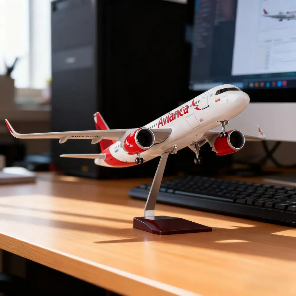 47cm 1/80 Scale Airplane A320Neo Colombia Avianca Airways Model Toys Diecast Resin Plane Model Collection Display Fan Hobby Gift
47cm 1/80 Scale Airplane A320Neo Colombia Avianca Airways Model Toys Diecast Resin Plane Model Collection Display Fan Hobby Gift