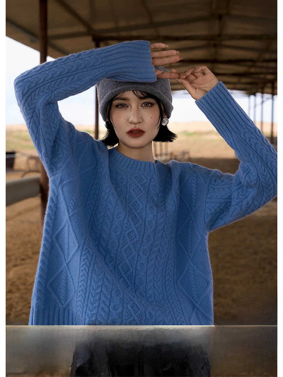 Soft Blue Camere Knitted Sweater round Ne Crtsmanip Women's Early Autumn New Sle Warm Thiened Long Sve Casual ...
Soft Blue Camere Knitted Sweater round Ne Crtsmanip Women's Early Autumn New Sle Warm Thiened Long Sve Casual ...