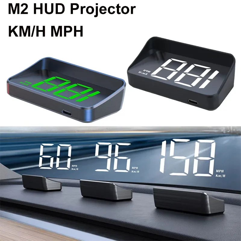 M2 Head Up Display Digital Speedometer GPS HUD For All Cars Big Font For KMH For MPH Windshield Projector With USB Cable
M2 Head Up Display Digital Speedometer GPS HUD For All Cars Big Font For KMH For MPH Windshield Projector With USB Cable