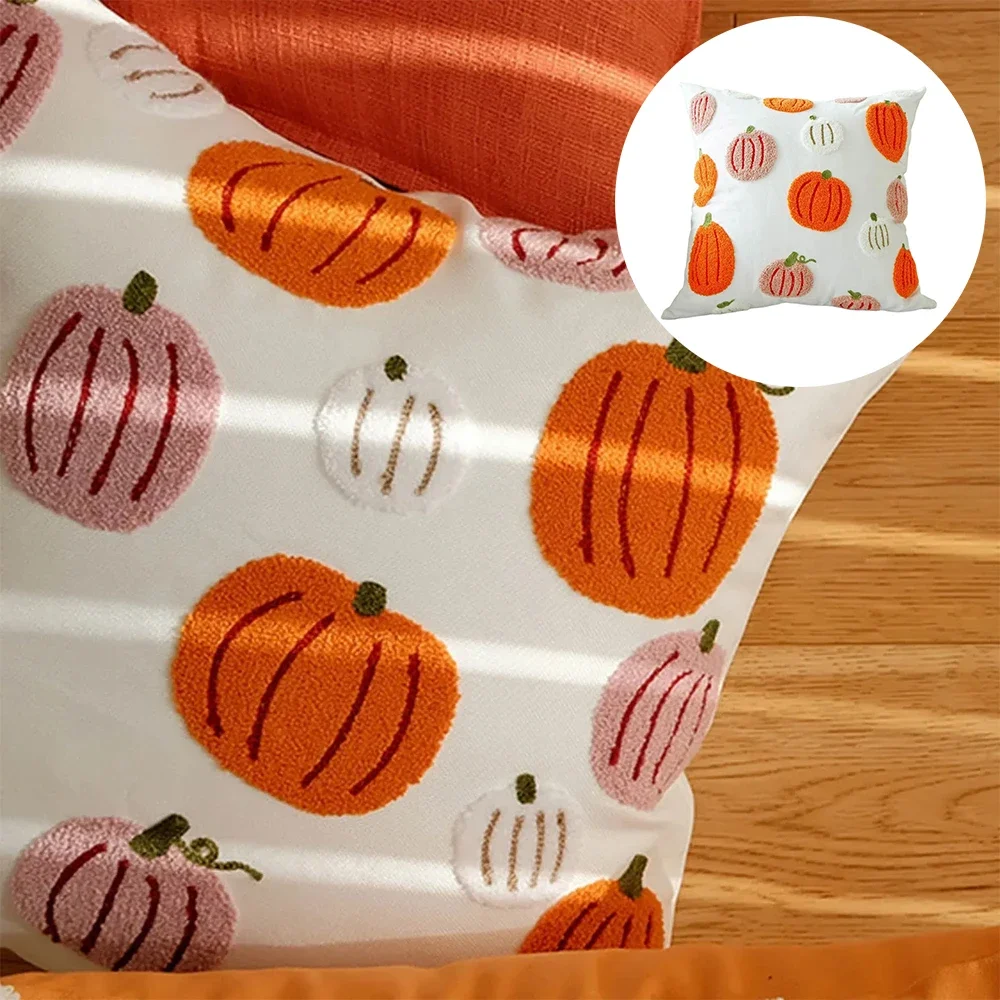 45x45/50x50cm Pumpkin Embroidered Pillowcase Living Room Sofa Decor Cushion Cover Plush Creative Cushion Cover Funda De Almohada
45x45/50x50cm Pumpkin Embroidered Pillowcase Living Room Sofa Decor Cushion Cover Plush Creative Cushion Cover Funda De Almohada