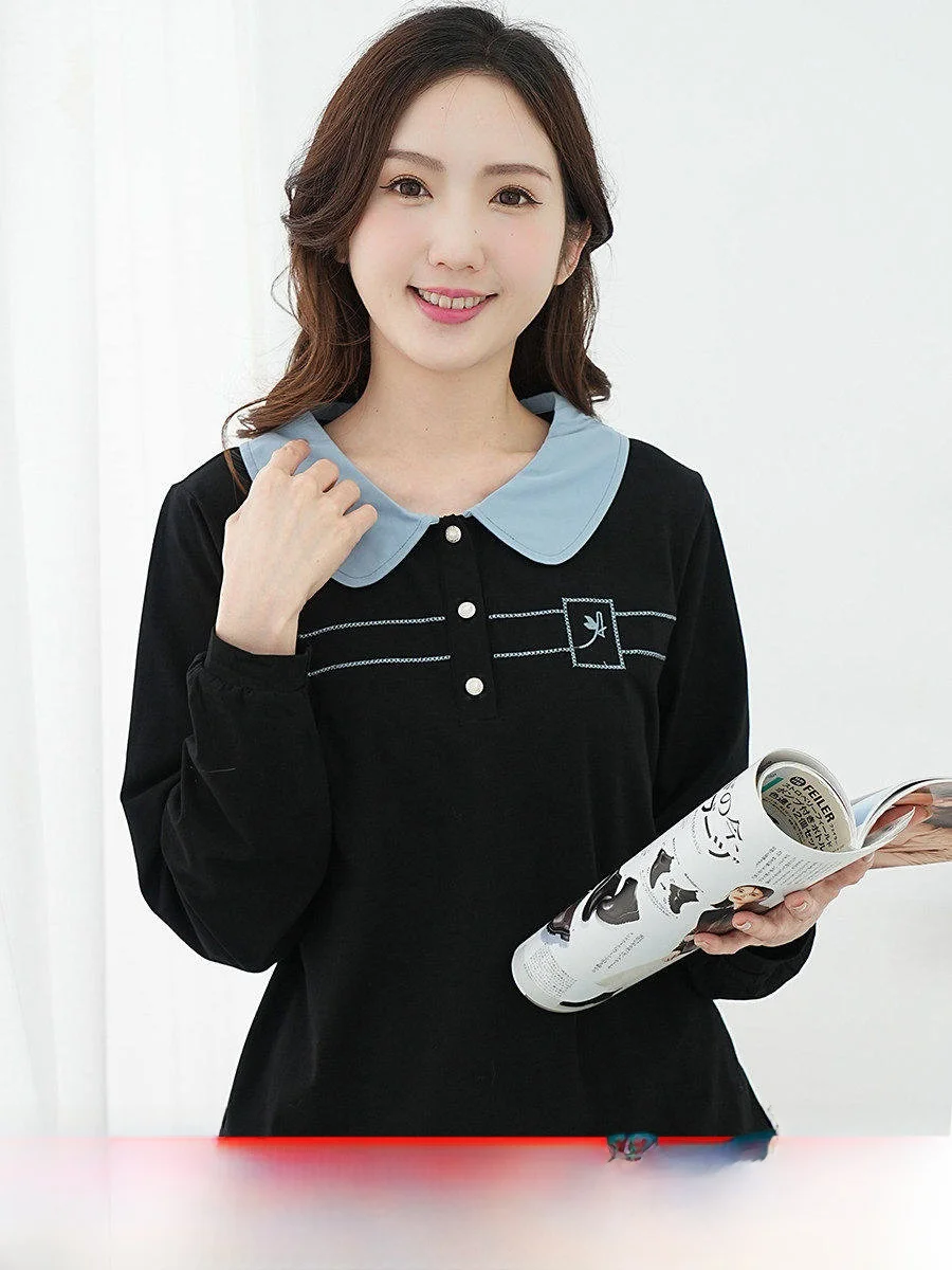 Aiqige plus Size Women's Long Sve Embroidered irt Spring Autumn Korean Sle Loose Fit Cotton T-irt for Plump Sister
Aiqige plus Size Women's Long Sve Embroidered irt Spring Autumn Korean Sle Loose Fit Cotton T-irt for Plump Sister