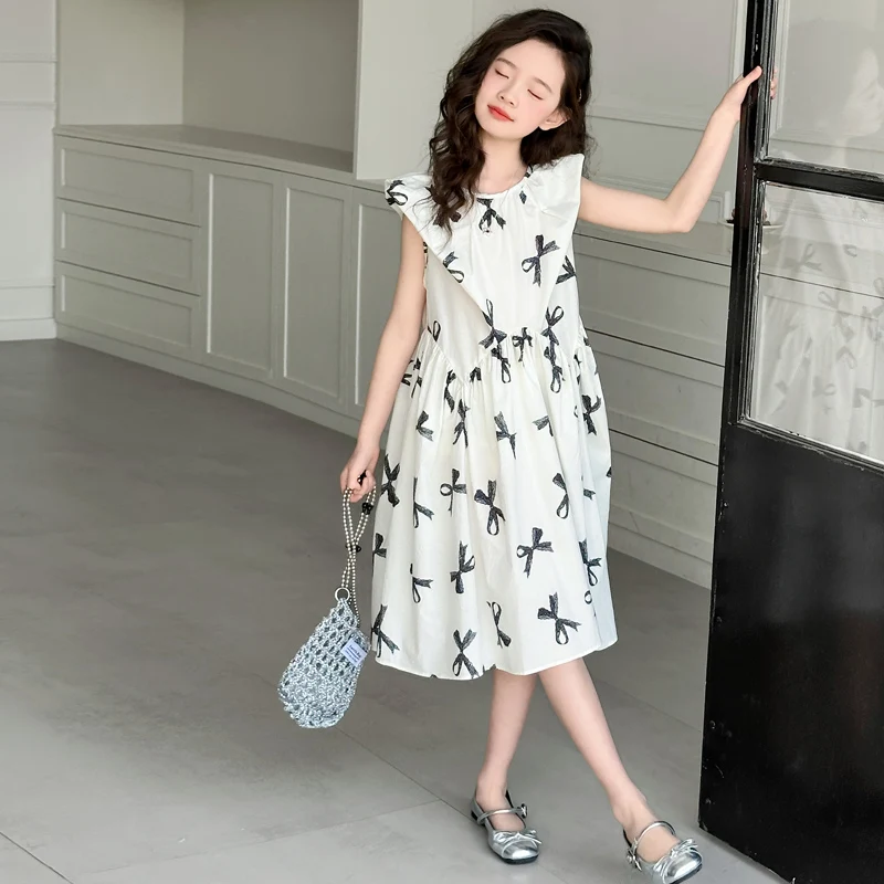 2025 New Printed Bow Cotton Dress for Girls Children's Summer Strap Skirt Street Sleeveless Baby Princess Dress Festival Party
2025 New Printed Bow Cotton Dress for Girls Children's Summer Strap Skirt Street Sleeveless Baby Princess Dress Festival Party