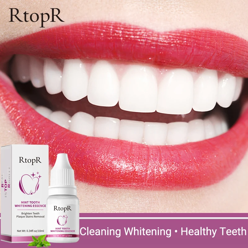 RtopR 10ML Mint Tooth Whitening Essence Dental Plaque Stain Removal Teeth Whitening Bleaching Oral Hygiene Care Fresh Breath
RtopR 10ML Mint Tooth Whitening Essence Dental Plaque Stain Removal Teeth Whitening Bleaching Oral Hygiene Care Fresh Breath
