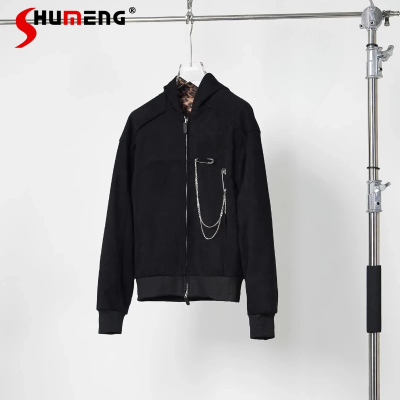 Fashion Hooded Sweatshirts Men Women 2025 Autumn New American Style Long Sleeve Tops Double Zipper Trendy Hoodies Jacket Coats
Fashion Hooded Sweatshirts Men Women 2025 Autumn New American Style Long Sleeve Tops Double Zipper Trendy Hoodies Jacket Coats