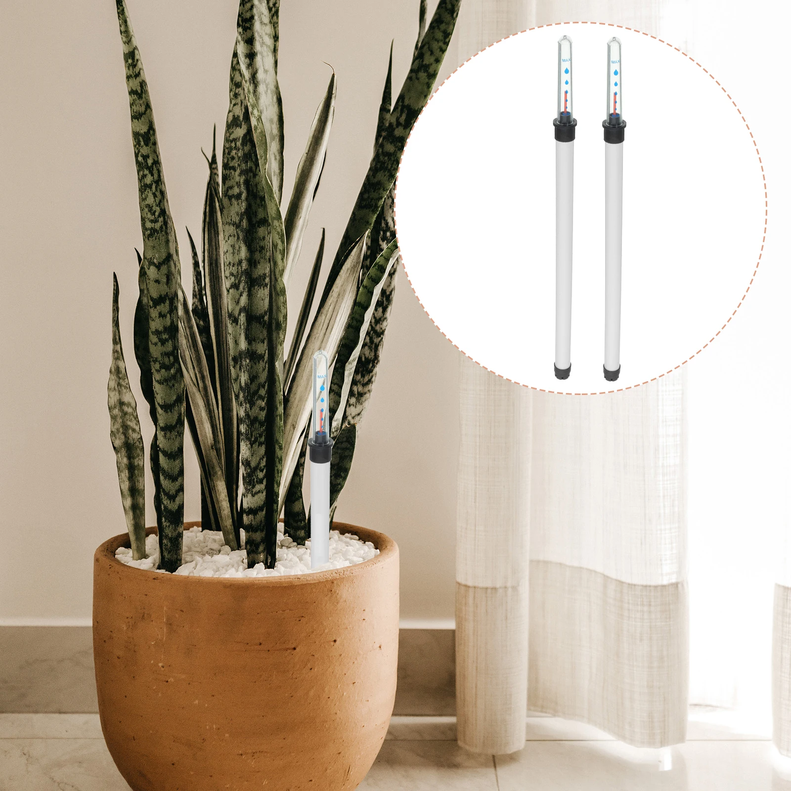 2 Pcs Water Level Indicator Flower Pot Gauge Small Plastic Water Shortage Reminder Meter Plant Moisture
2 Pcs Water Level Indicator Flower Pot Gauge Small Plastic Water Shortage Reminder Meter Plant Moisture