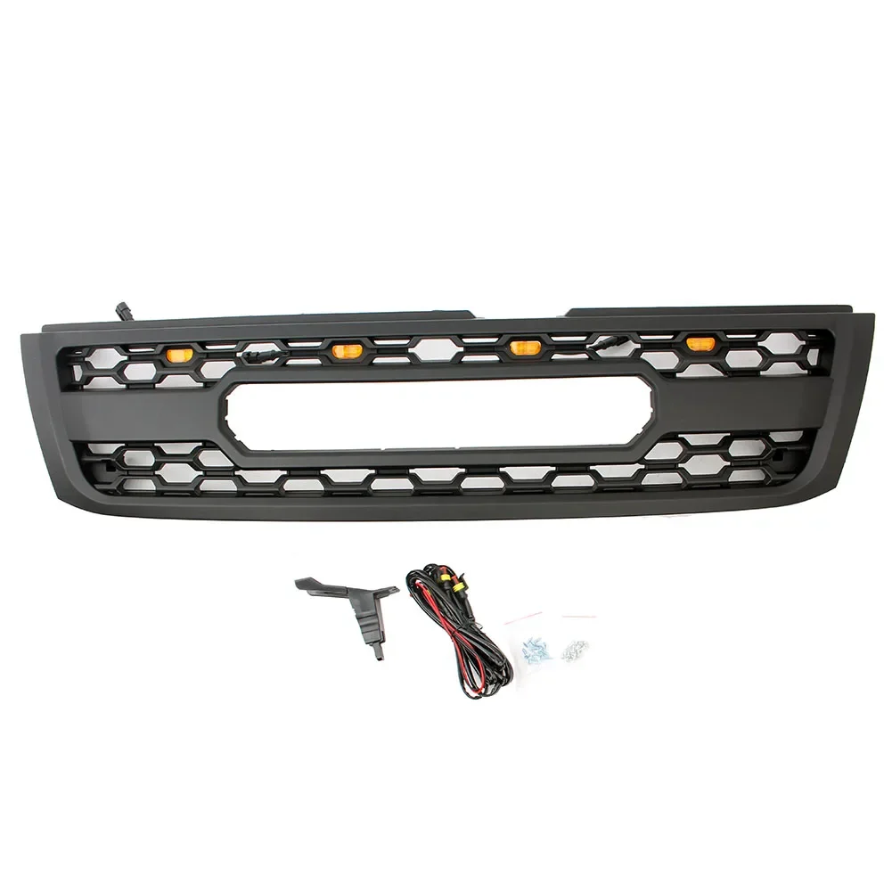 Suitable for Car Front Racing Upper Bumper Grilles With LED Lights Fit For NISSAN Patrol Y61 2003 2004 2005
Suitable for Car Front Racing Upper Bumper Grilles With LED Lights Fit For NISSAN Patrol Y61 2003 2004 2005