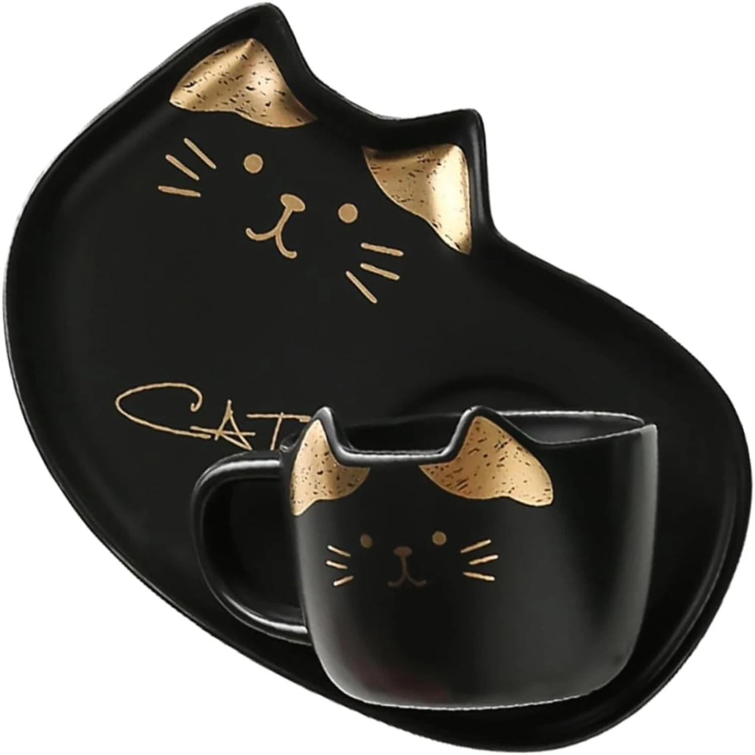 Elegant and Charming White Ceramic Cat Coffee Cup and Saucer Set - Exquisite Vintage Cat Design - Adorable Cat Lover's Espresso
Elegant and Charming White Ceramic Cat Coffee Cup and Saucer Set - Exquisite Vintage Cat Design - Adorable Cat Lover's Espresso